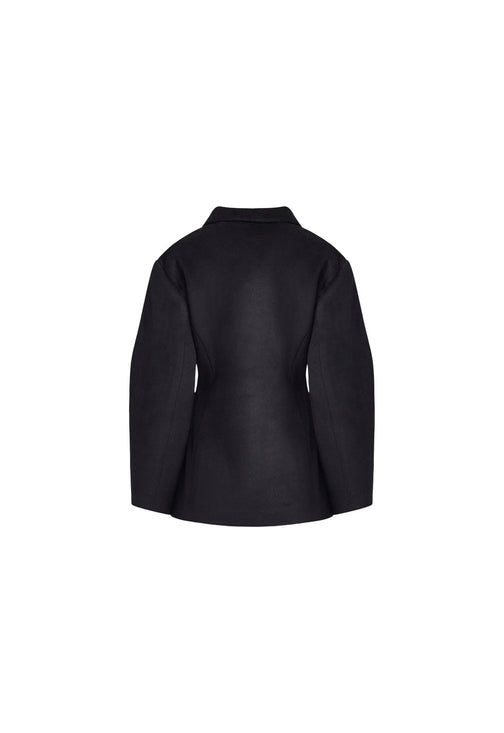 HEART SHAPED COAT - ONYX