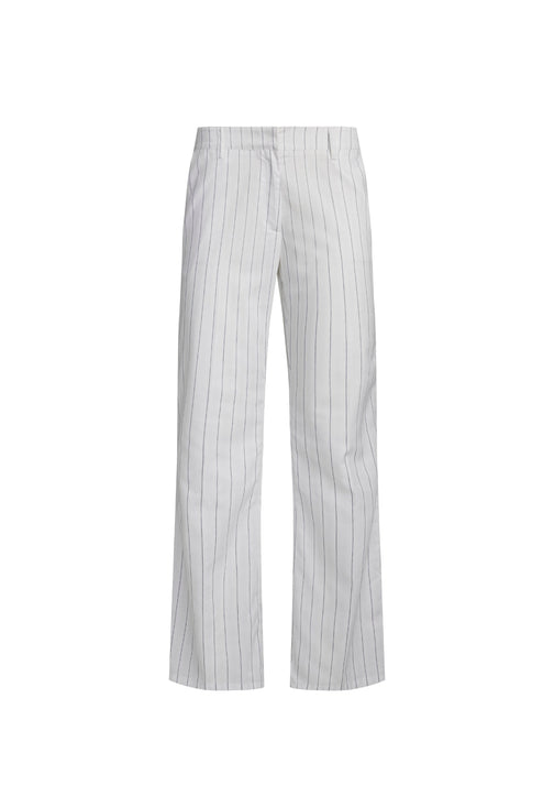 BESSETTE PANT - PORCELAIN PINSTRIPE