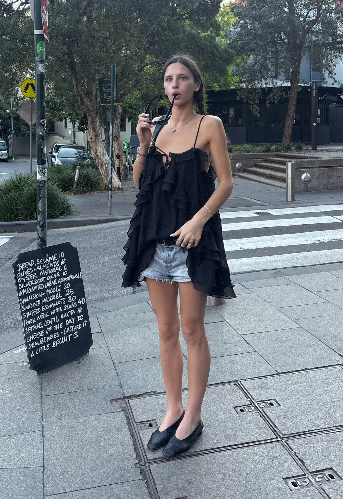 ETHEREAL MINI DRESS - OBSIDIAN