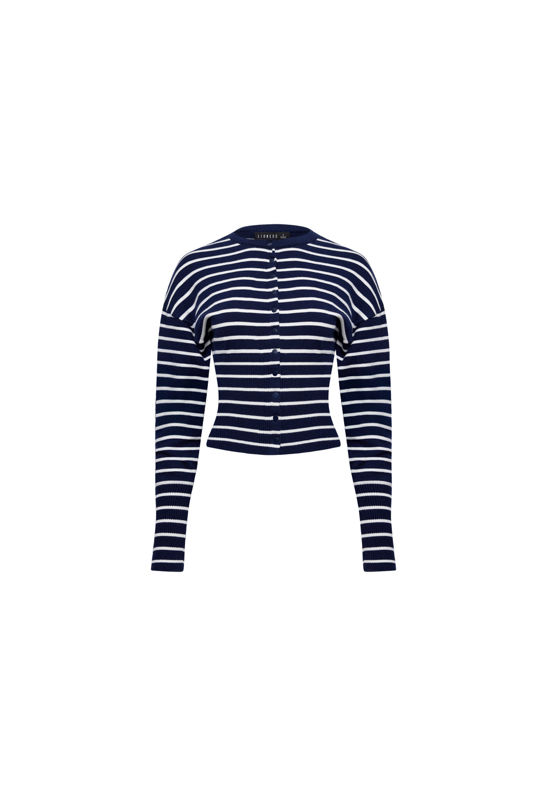 HEAD IN THE CLOUDS CARDIGAN - NAVY STRIPE