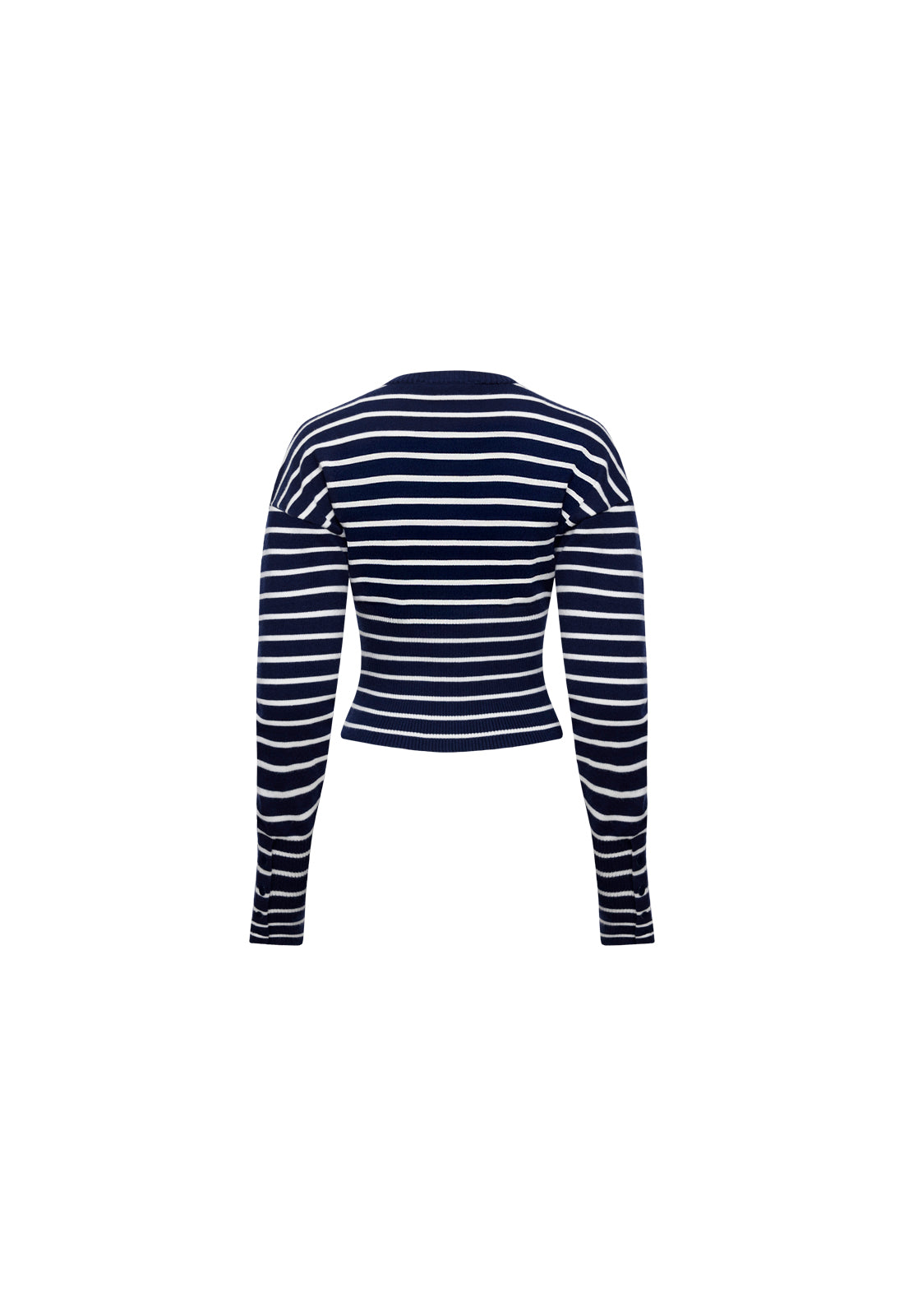 HEAD IN THE CLOUDS CARDIGAN - NAVY STRIPE