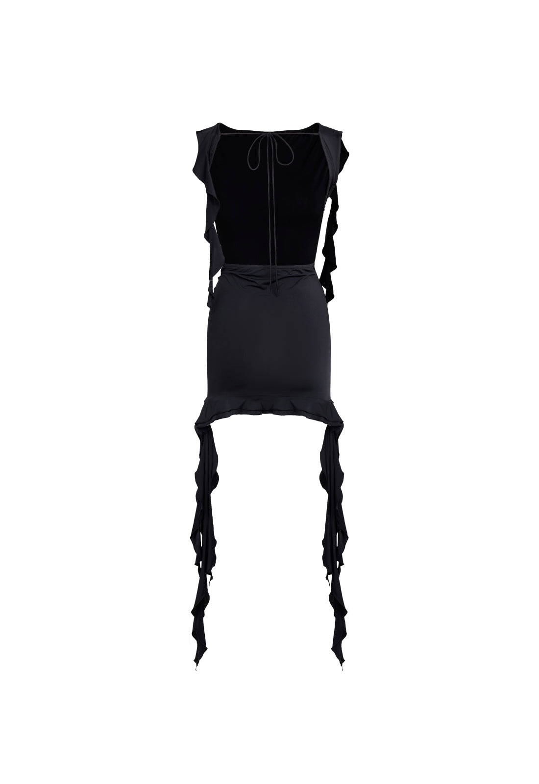 Beguile Lace Mini Dress Onyx