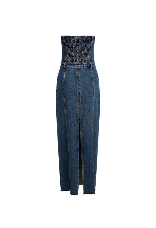 VISTA DENIM DRESS - DENIM BLUE