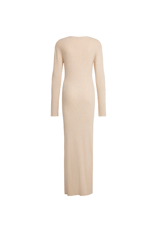 OPULENCE MAXI DRESS - BEIGE