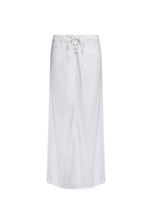 PALMER MAXI SKIRT - PORCELAIN