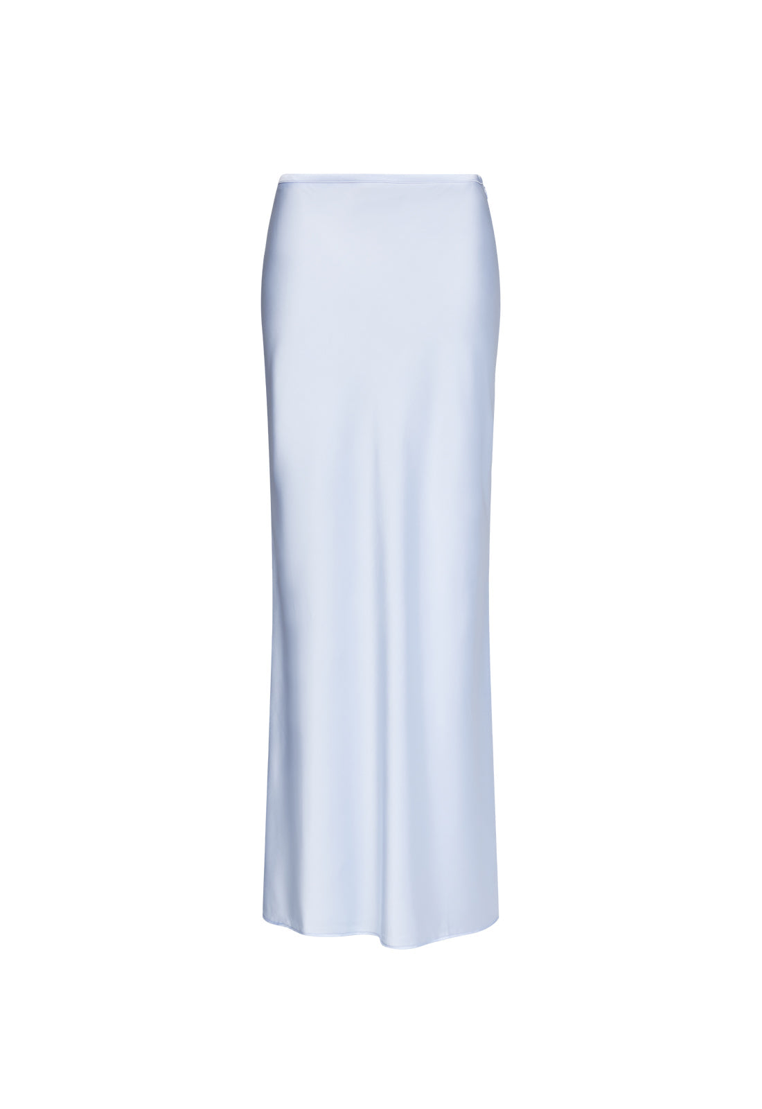 HUDSON SATIN MAXI SKIRT - PALE BLUE