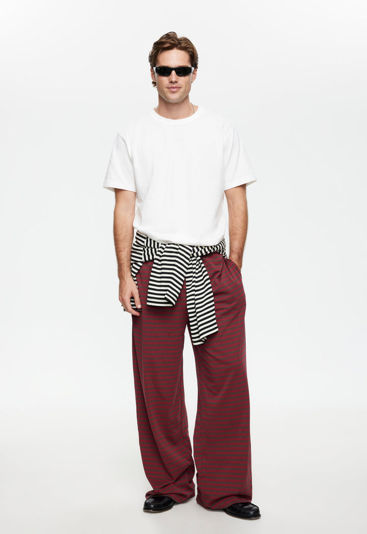 BLOOM PANT - CHOCOLATE WINE STRIPE