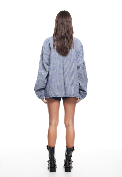 RENACIDA JACKET - DENIM STRIPE