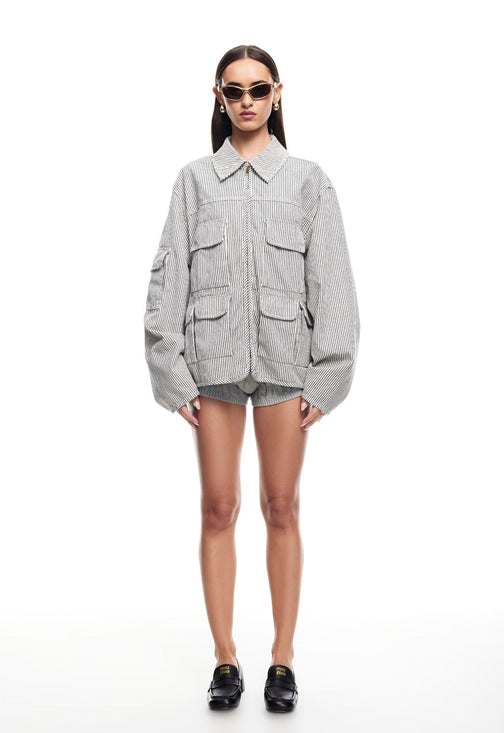 RENACIDA JACKET - PORCELAIN STRIPE