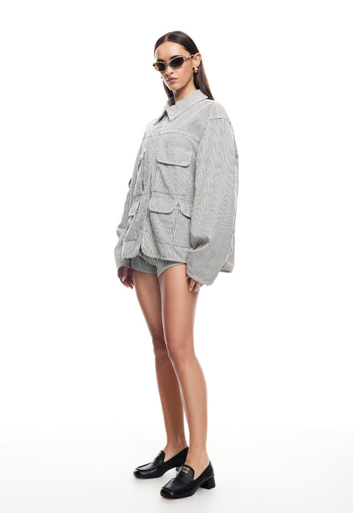 RENACIDA JACKET - PORCELAIN STRIPE