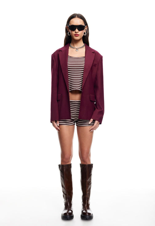 CHLOE BLAZER  - WINE