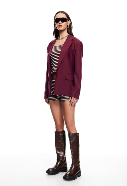 CHLOE BLAZER  - WINE