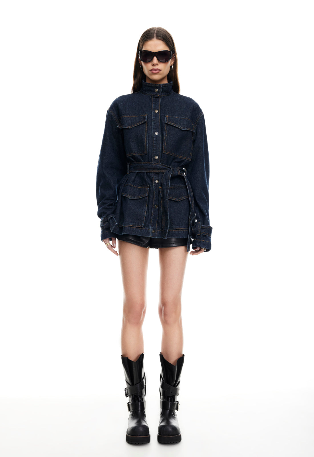 SWEETNESS OVERSHIRT - INDIGO