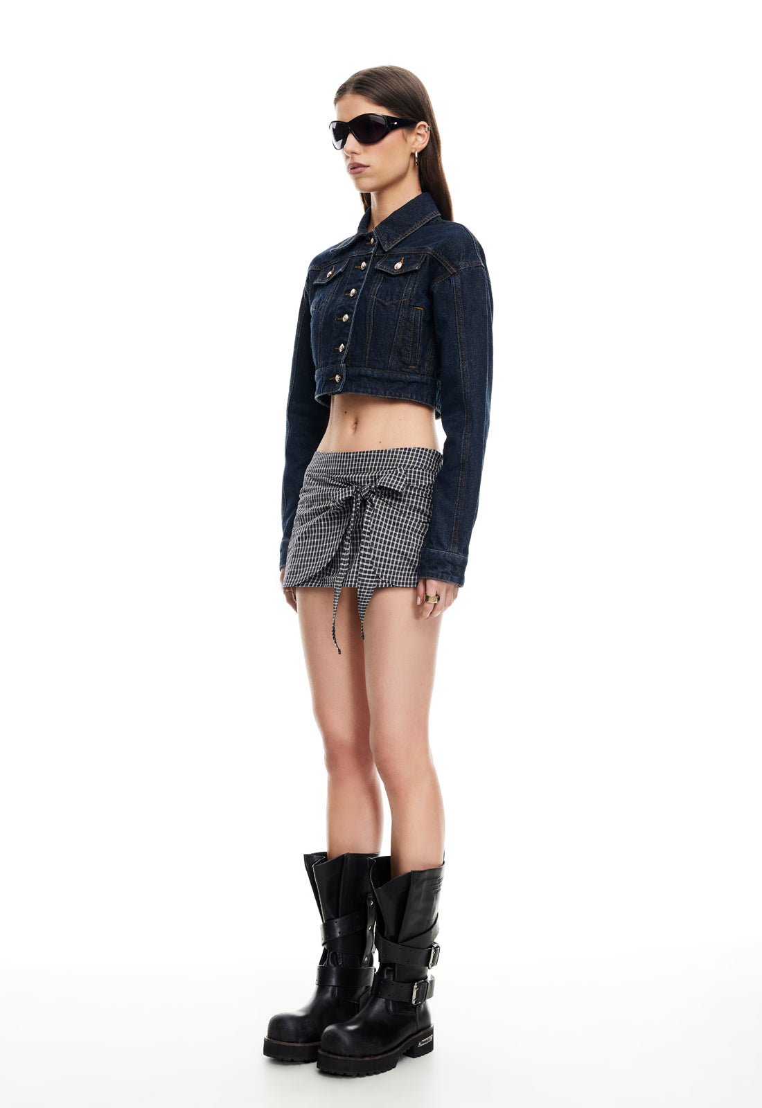 DAYDREAM CROP JACKET - INDIGO