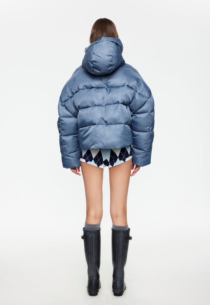 CINDY PUFFER JACKET - SLATE