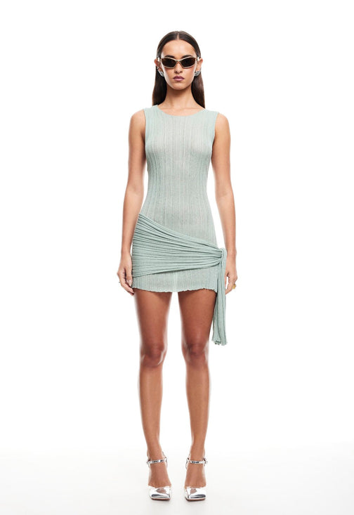 SOLEIL MINI DRESS - MATCHA