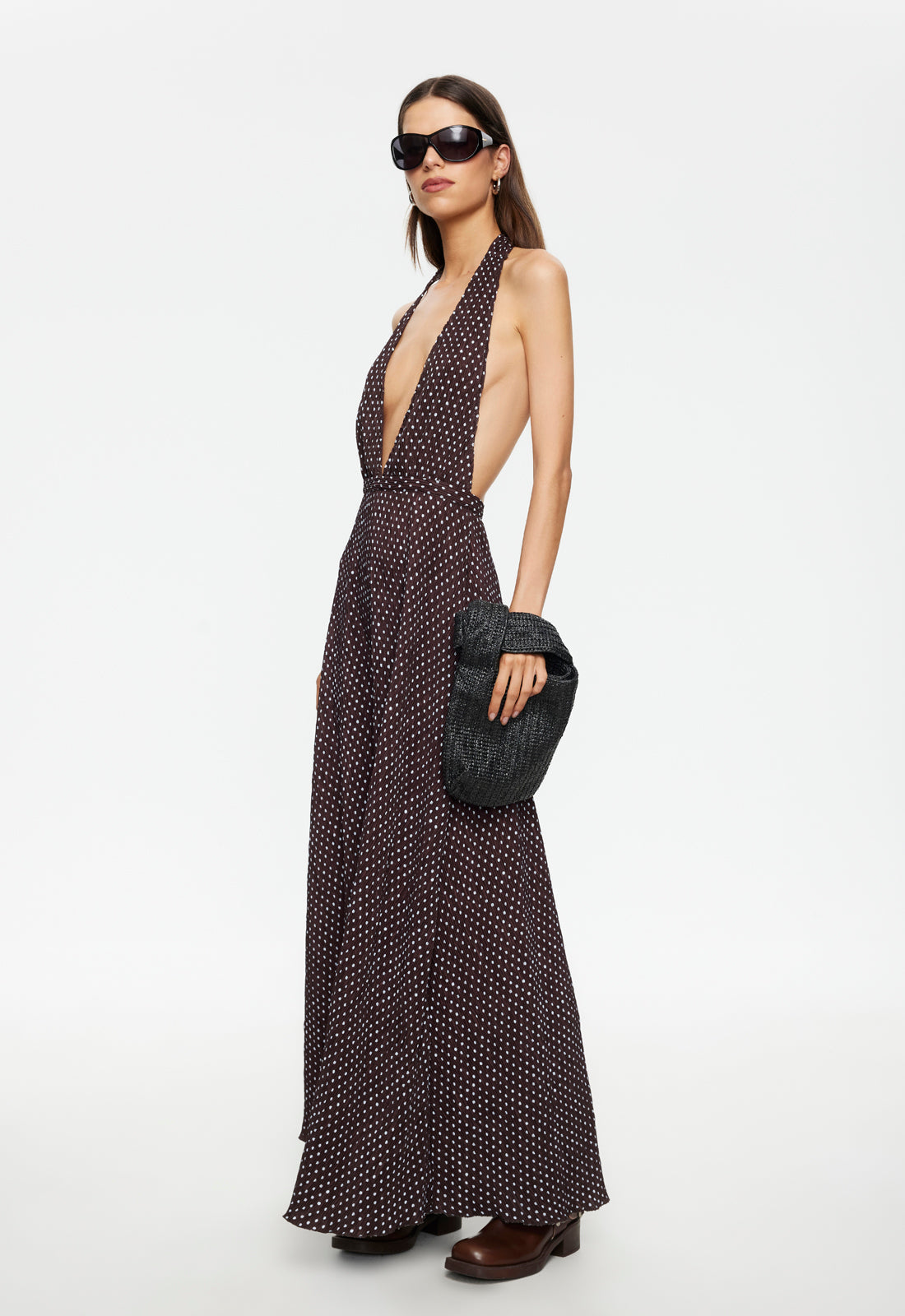 DISTRICT MAXI - CHOCOLATE BLUE POLKA