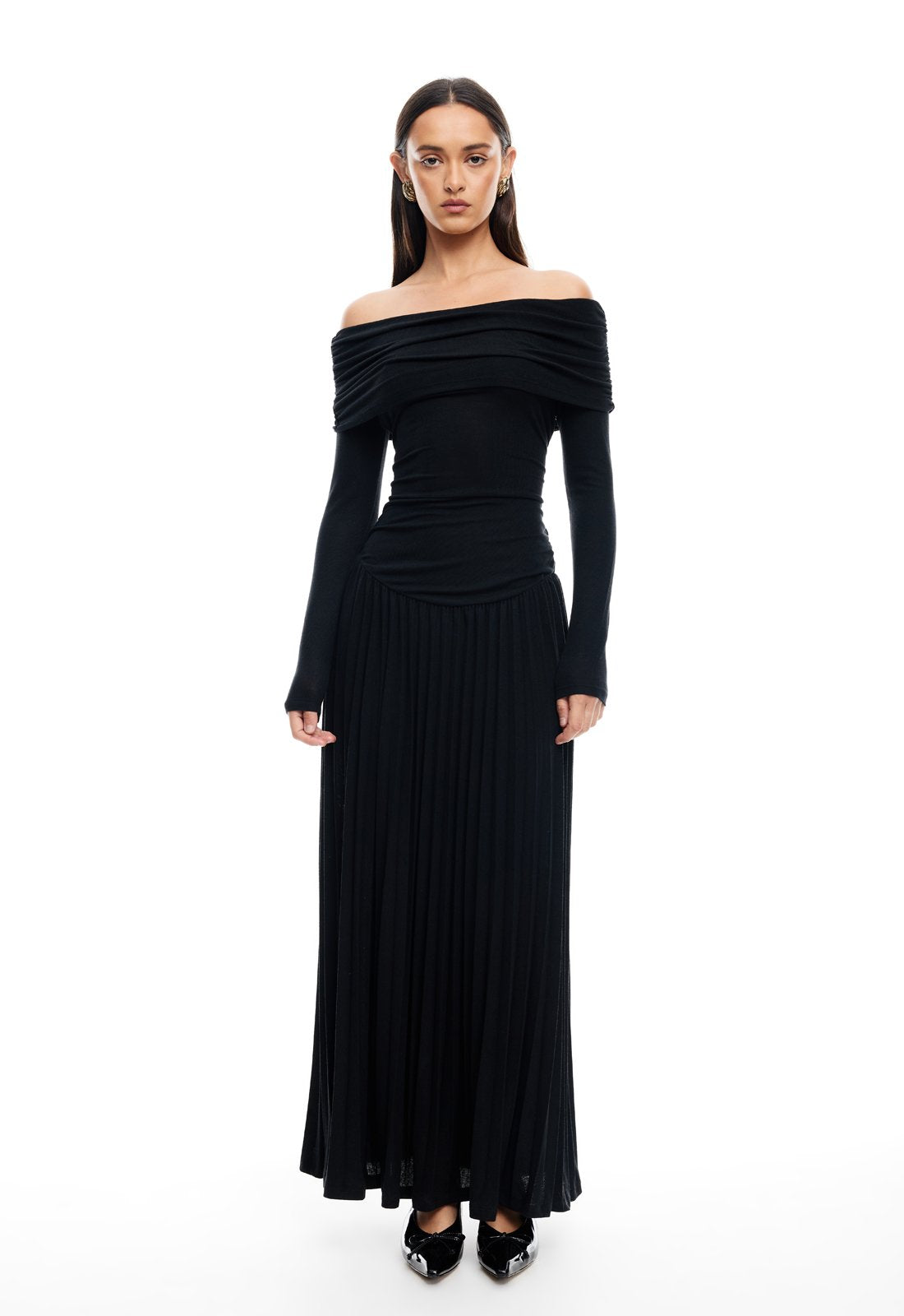 FIELD OF DREAMS LONG SLEEVE MAXI - ONYX