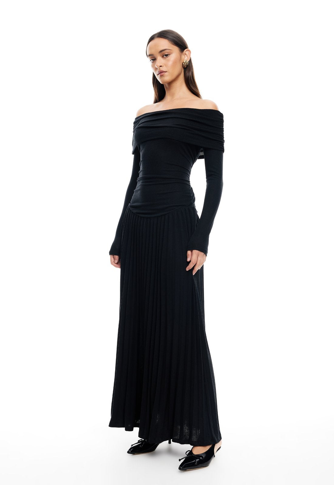 FIELD OF DREAMS LONG SLEEVE MAXI - ONYX