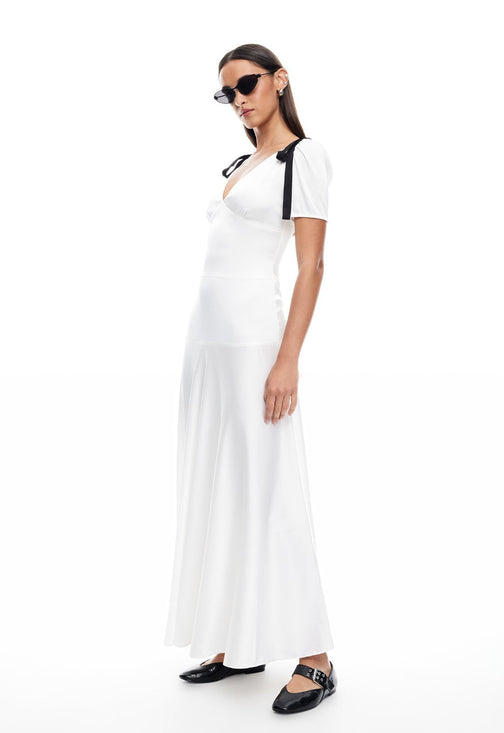 DU CAP MAXI DRESS - PORCELAIN