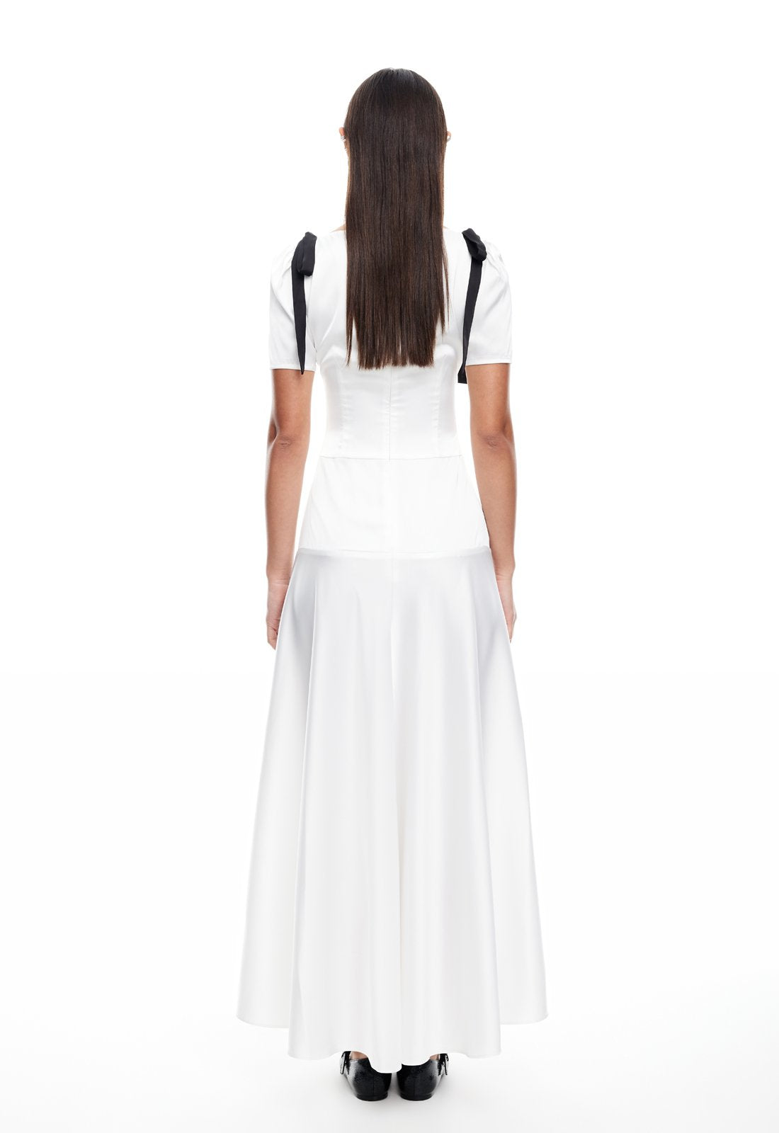 DU CAP MAXI DRESS - PORCELAIN