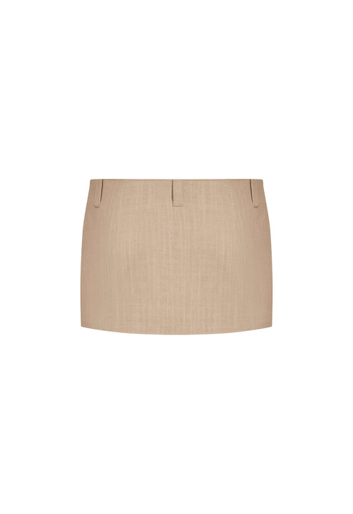 LEO MINI SKIRT - DEEP WHEAT