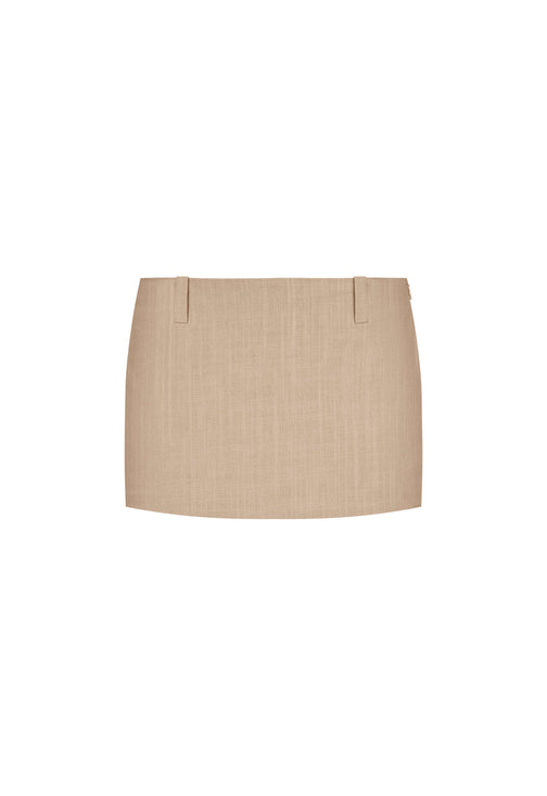 LEO MINI SKIRT - DEEP WHEAT