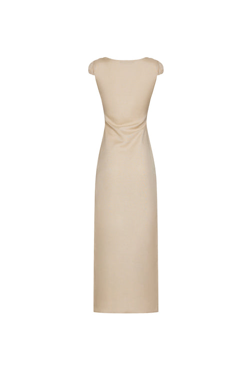 MEADOW MAXI DRESS - DEEP WHEAT
