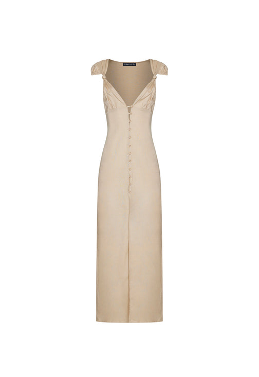 MEADOW MAXI DRESS - DEEP WHEAT