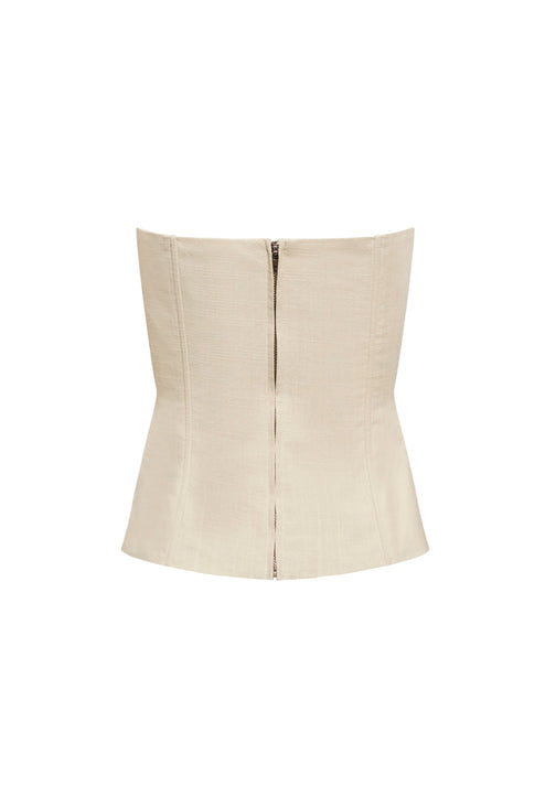UNTAMED BODICE - DEEP WHEAT