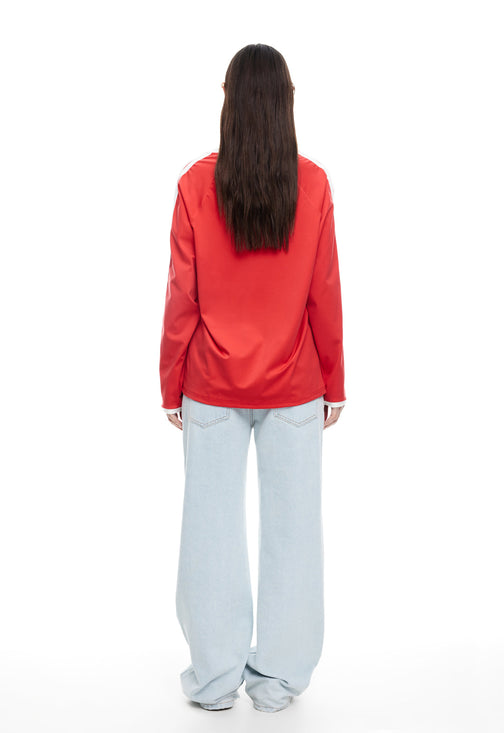 SPECTATE TOP LONG SLEEVE - POPPY RED