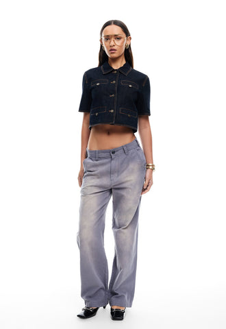 HALSTON SET DARK DENIM