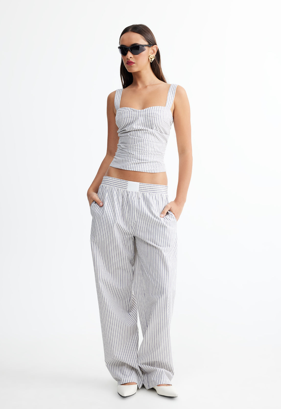 COBAIN PANT - IVORY MULTI STRIPE