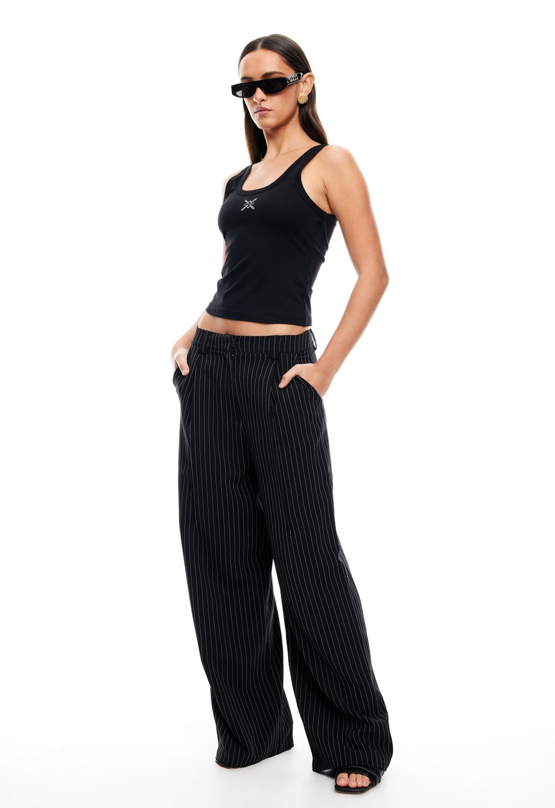 LEO PANT - ONYX PINSTRIPE