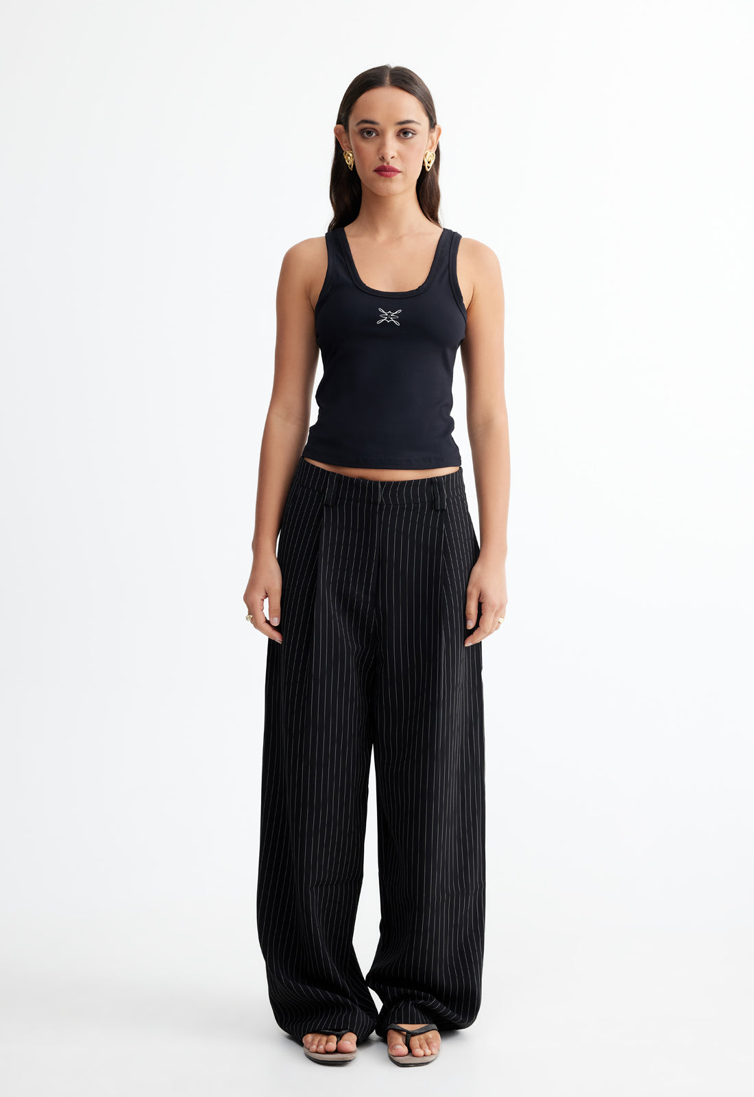 LEO PANT - ONYX PINSTRIPE