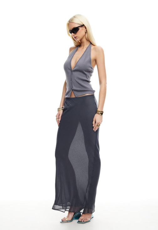 ENDLESS MAXI SKIRT - DARK OLIVE