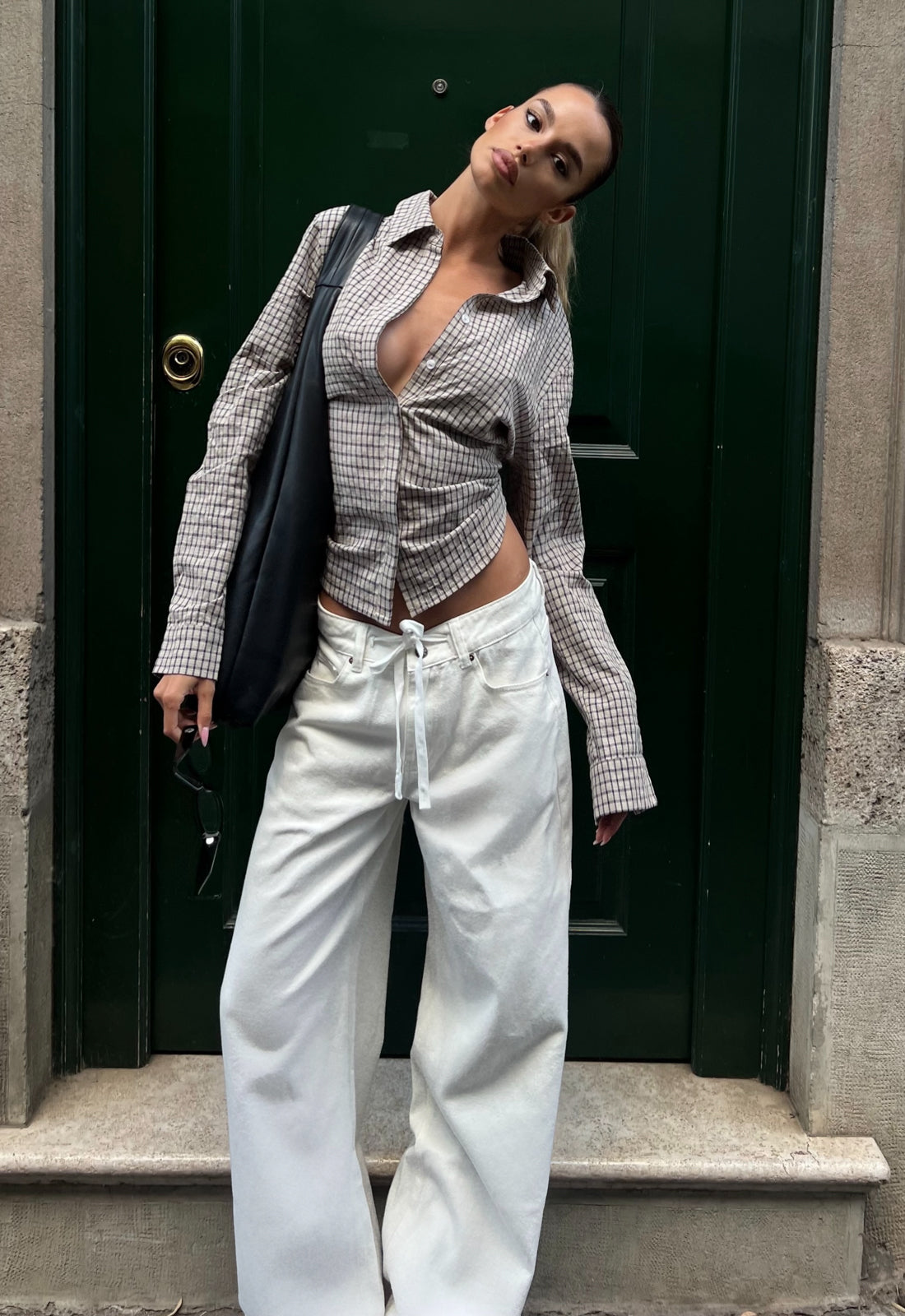 NIRVANA SHIRT - VINTAGE BEIGE PLAID