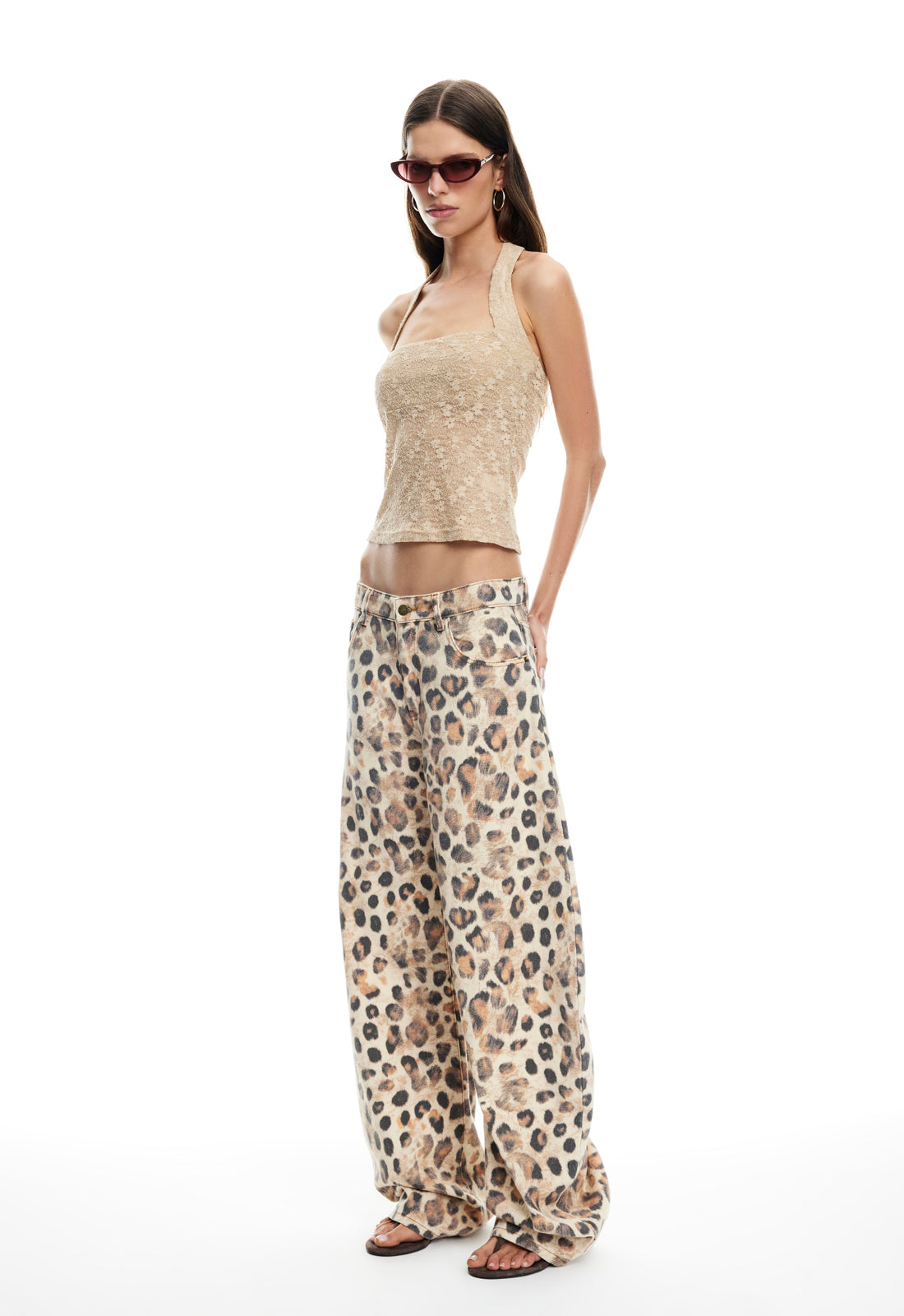 PALISADES HALTER TOP - TAUPE