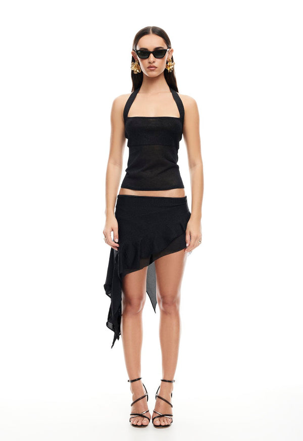 PALISADES MINI SKIRT - ONYX