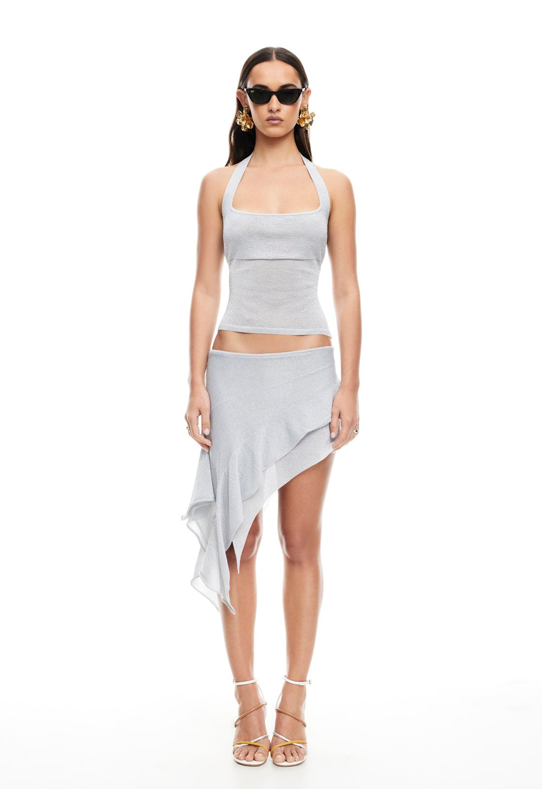 PALISADES MINI SKIRT - SILVER