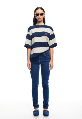 IN BLOOM SKINNY JEAN + MINI DRESS