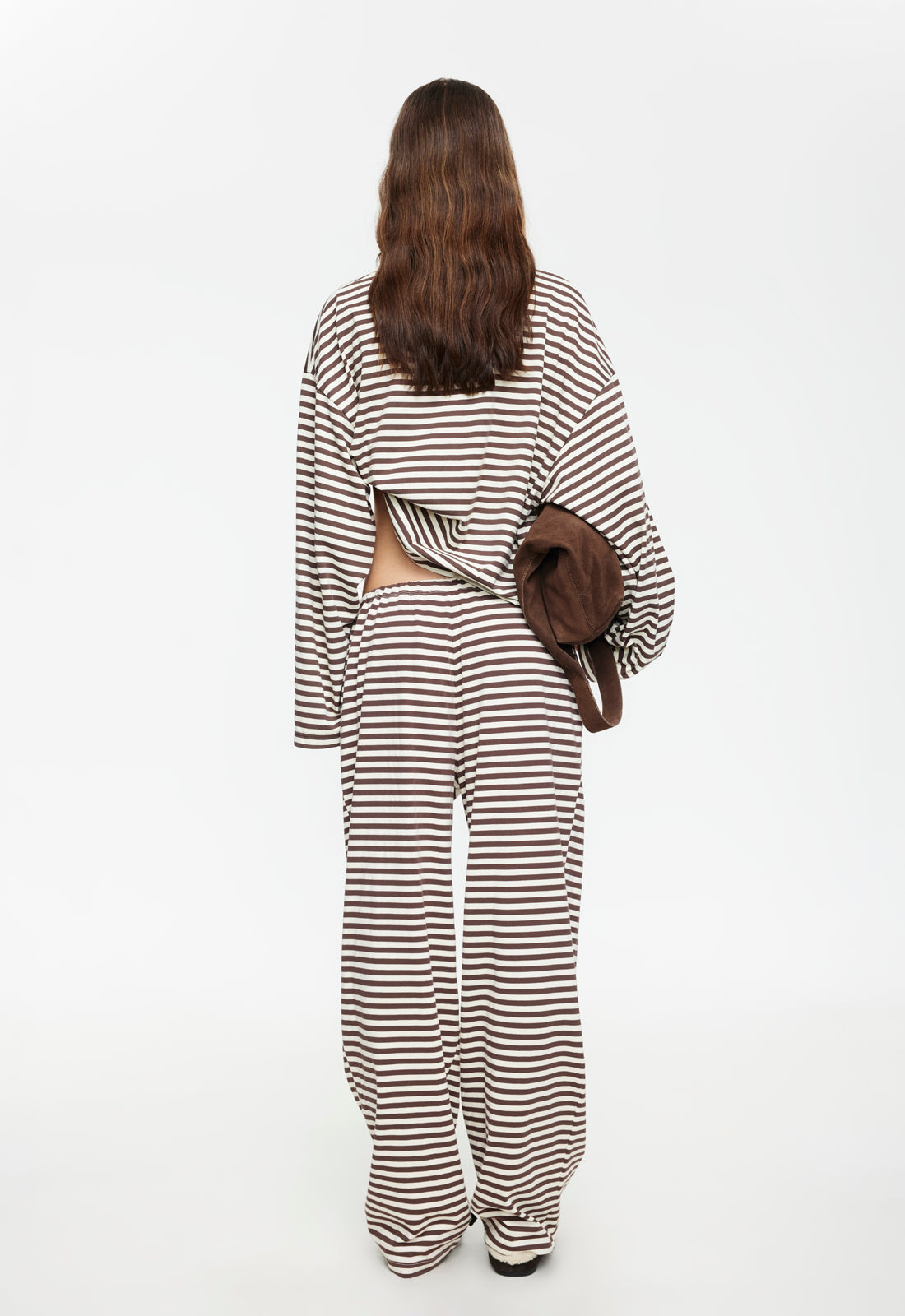 BLOOM LONG SLEEVE - DARK CHOCOLATE STRIPE