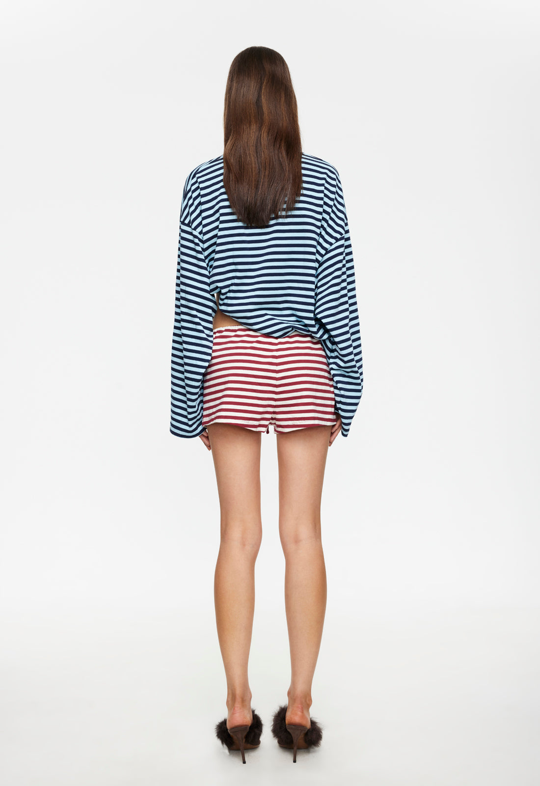 KOURT BLOOMERS - WINE STRIPE