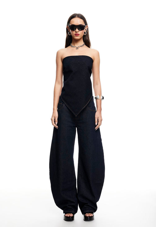 HORSESHOE JEAN - DARK DENIM