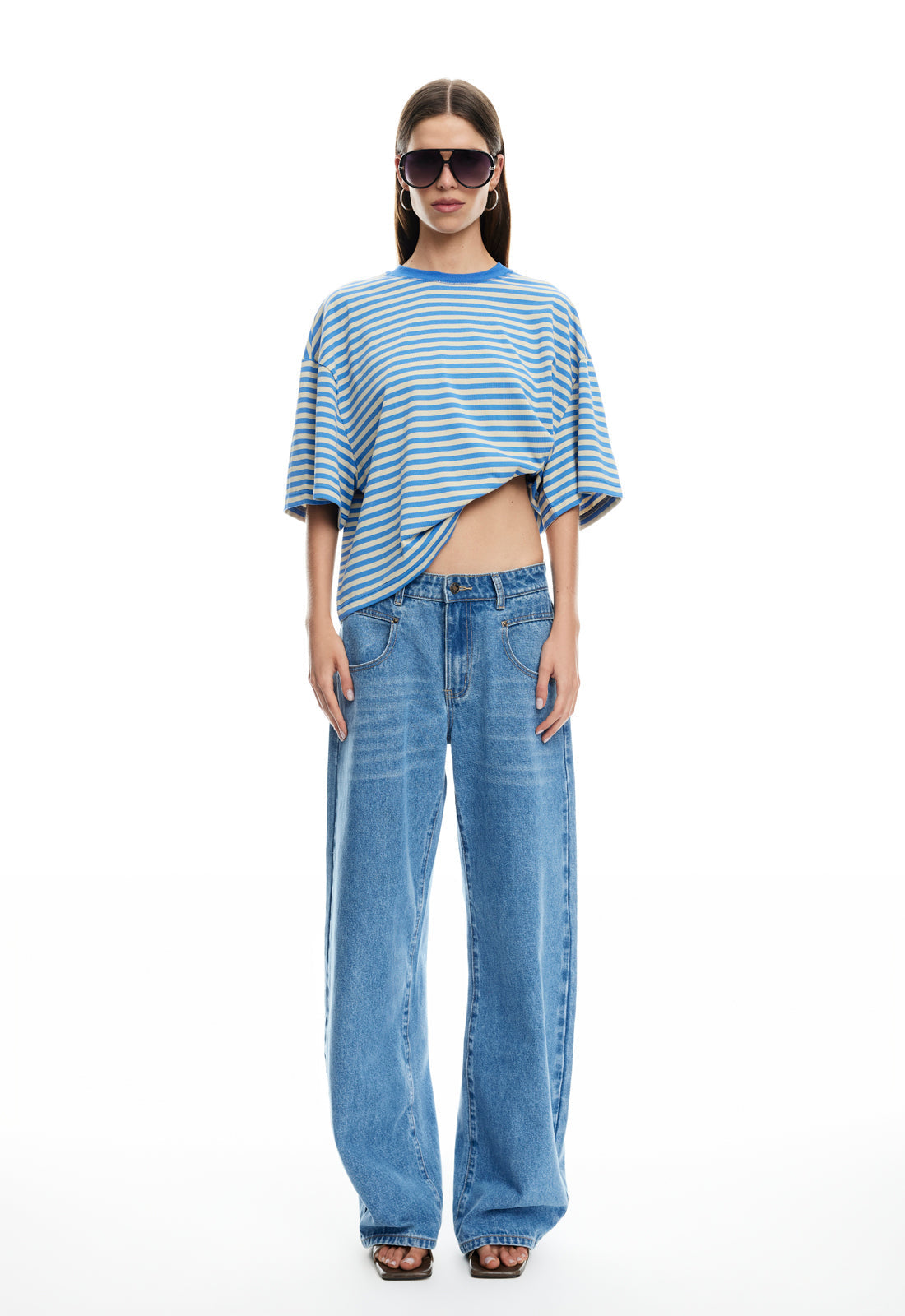 BLOOM SHORT SLEEVE - MICKEY BLUE STRIPE
