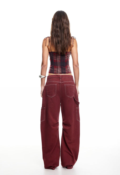 HUMPHREY CAMI - CRIMSON PLAID