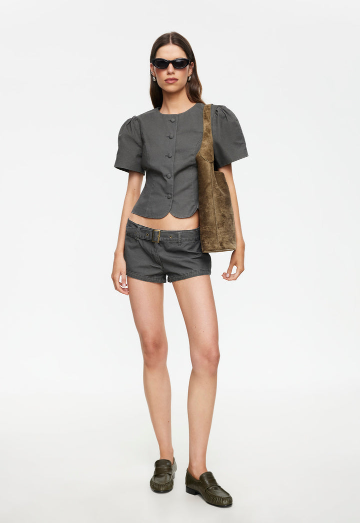 FEMME BLOUSE - MOSS