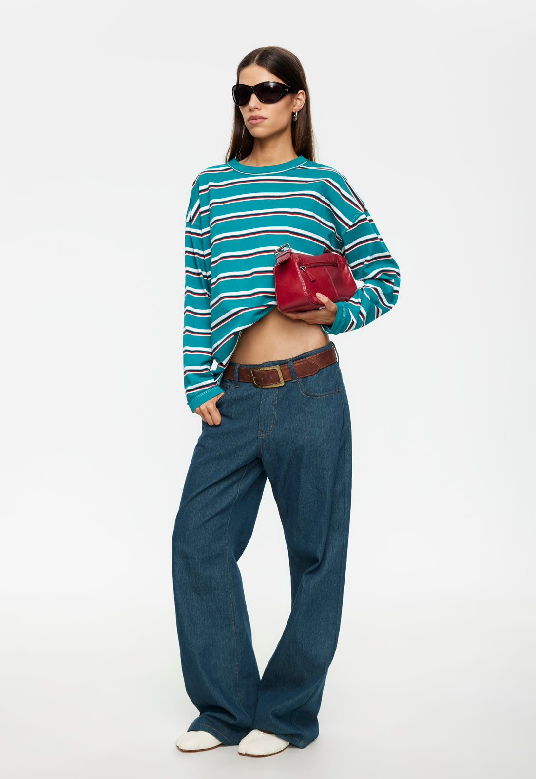 HORIZON LONG SLEEVE - FOREST STRIPE