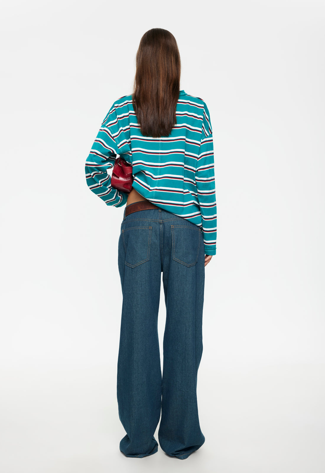 HORIZON LONG SLEEVE - FOREST STRIPE