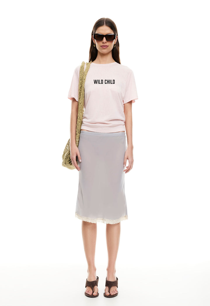 SHORELINE MIDI SKIRT - ASH